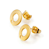 20Pcs Stainless Steel Earring Studs Base Pins for DIY Jewelry Making
