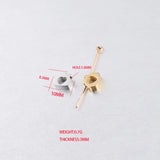 20Pcs Stainless Steel Heart House Beads for Jewelry Making