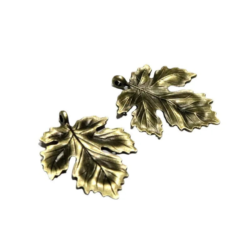 20Pcs Maple Leaf Antique Bronze Charms DIY Jewelry 41*34.5MM