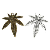 20Pcs Maple Leaf Pendant Antique Bronze Charms DIY Jewelry Accessorie