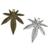 20Pcs Maple Leaf Pendant Antique Bronze Charms DIY Jewelry Accessorie