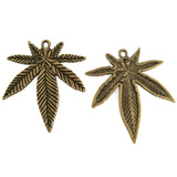 20Pcs Maple Leaf Pendant Antique Bronze Charms DIY Jewelry Accessorie