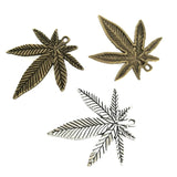 20Pcs Maple Leaf Pendant Antique Bronze Charms DIY Jewelry Accessorie