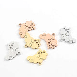 20Pcs Mirror Stainless Steel Cloud Pendant Charms 18*15mm