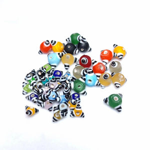 20Pcs Mixed Batch Ancient Firing Dragonfly Eye Glass Beads