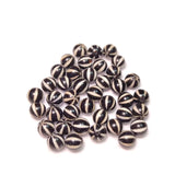 20Pcs Natural Agate Stone 10mm Round Black/White Melon Pattern Beads