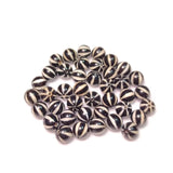 20Pcs Natural Agate Stone 10mm Round Black/White Melon Pattern Beads