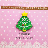 20Pcs Resin Xmas Tree Charm Connectors for DIY Phone Case Ornament