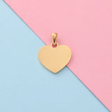 20Pcs/Lot Stainless Steel Peach Heart Charms Necklace Bracelet Accessory