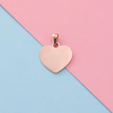 20Pcs/Lot Stainless Steel Peach Heart Charms Necklace Bracelet Accessory