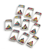 20Pcs Rectangle Floating Locket Charms for Memory Lockets