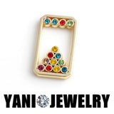 20Pcs Rectangle Floating Locket Charms for Memory Lockets