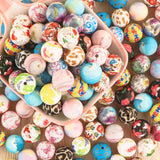 20Pcs Silicone Beads 15mm Leopard Print Round Beads DIY Jewelry Making Accessori