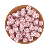 20Pcs Silicone Beads 15mm Leopard Print Round Beads DIY Jewelry Making Accessori