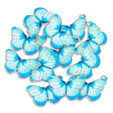 20Pcs Silver Butterfly Charm for Pendant Necklace DIY Jewelry Making