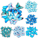 20Pcs Silver Butterfly Charm for Pendant Necklace DIY Jewelry Making