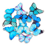 20Pcs Silver Butterfly Charm for Pendant Necklace DIY Jewelry Making