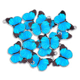 20Pcs Silver Butterfly Charm for Pendant Necklace DIY Jewelry Making