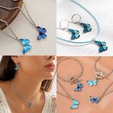 20Pcs Silver Butterfly Charm for Pendant Necklace DIY Jewelry Making