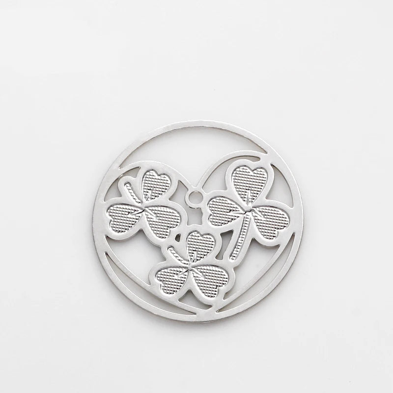 20Pcs Silver Mixed 22mm Floating Plate Charms for 30mm Glass Living Locket