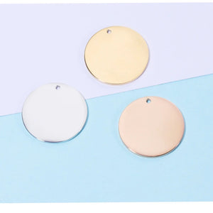 20Pcs Stainless Steel Round Stamping Blanks for DIY Jewelry Necklace