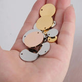 20Pcs Stainless Steel Round Stamping Blanks for DIY Jewelry Necklace