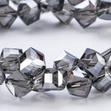 20Pcs Square Glass Spacer Beads DIY Bracelet Jewelry Making Cube Crystal Beads