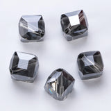 20Pcs Square Glass Spacer Beads DIY Bracelet Jewelry Making Cube Crystal Beads