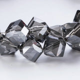 20Pcs Square Glass Spacer Beads DIY Bracelet Jewelry Making Cube Crystal Beads