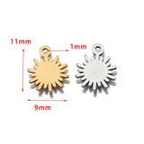 20Pcs Sun Charms Flower Pendants for DIY Jewelry Making