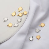 20Pcs Sun Charms Flower Pendants for DIY Jewelry Making