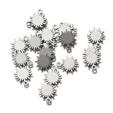 20Pcs Sun Charms Flower Pendants for DIY Jewelry Making