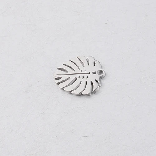 20Pcs Stainless Steel Tree Leaf Charms for DIY Jewelry Making 17mm*13mm