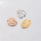 20Pcs Stainless Steel Tree Leaf Charms for DIY Jewelry Making 17mm*13mm