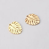 20Pcs Stainless Steel Tree Leaf Charms for DIY Jewelry Making 17mm*13mm
