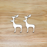 20Pcs Tibetan Silver Deer Elk Charms Christmas Pendants for Jewelry Making