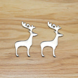 20Pcs Tibetan Silver Deer Elk Charms Christmas Pendants for Jewelry Making