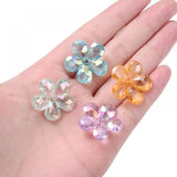 20Pcs/Lot Acrylic Flower Beads 23mm Spacer Loose Beads for Jewelry Making