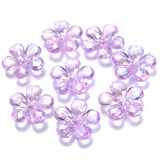 20Pcs/Lot Acrylic Flower Beads 23mm Spacer Loose Beads for Jewelry Making