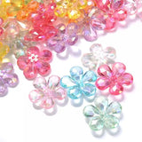 20Pcs/Lot Acrylic Flower Beads 23mm Spacer Loose Beads for Jewelry Making