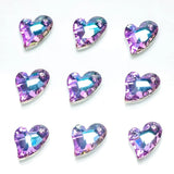 20Pcs/Lot U Heart Charm Pendant 17mm Crystal Glass Beads DIY Necklace