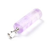 20Pcs Amethyst Moon Heart Charms Pendants DIY Jewelry Making