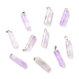 20Pcs Amethyst Moon Heart Charms Pendants DIY Jewelry Making