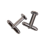 20Pcs Men's 8mm Flat Round Blank Cuff Links Cufflinks