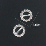 20Pcs Rhinestone Metal Buckles for Bikini Bra DIY Decoration