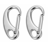20Pcs Metal Keychain Lobster Clasp Swivel Bag Charm Classic Key Chain