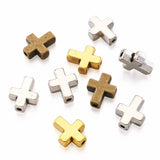 20Pcs Cross Shape Metal Tibetan Style Spacer Beads Charms for Jewelry Making DIY