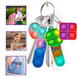 20Pcs Mini Pop Keychain Fidget Toys Bulk for Kids Party Favors