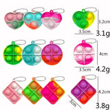 20Pcs Mini Pop Keychain Fidget Toys Bulk for Kids Party Favors