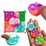 20Pcs Mini Pop Keychain Fidget Toys Bulk for Kids Party Favors